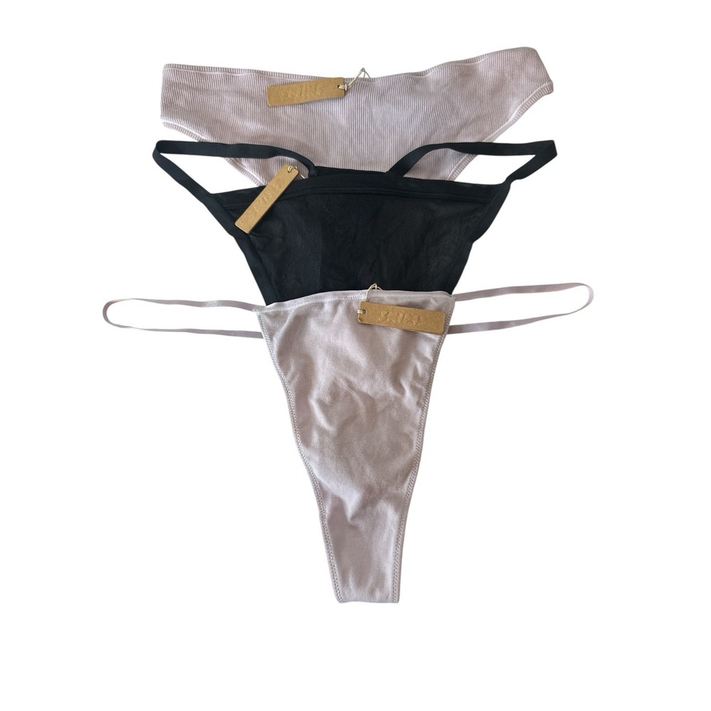Skims Bundle LOT of 3 Thongs Panties Assorted Colors & Type All Size 4X New